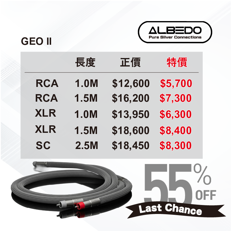 ALBEDO<br>GEO II 喇叭線